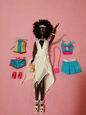 Barbie Model Of The Moment Nichelle Gold Label Doll In Original Dress W/extras • $105