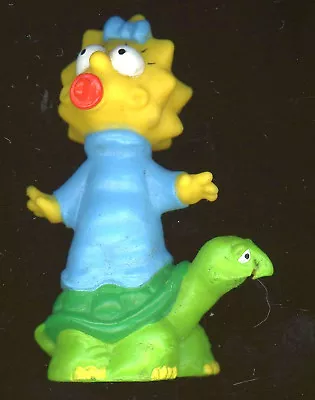 Maggie Simpson 2 5/8  H Riding On A Turtle Sucking Her Pacifier In U.S. B-1-6 • $5.99