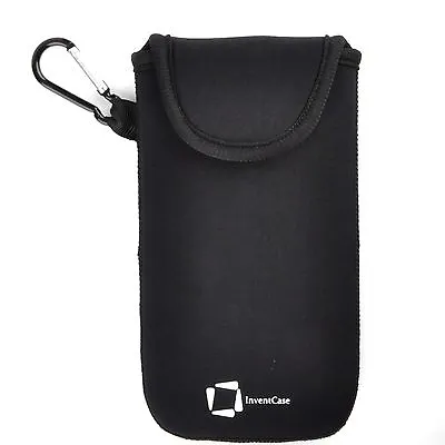 Genuine Inventcase Black Neoprene Pouch Case Cover Bag For Lg G6 2017 • £6.49