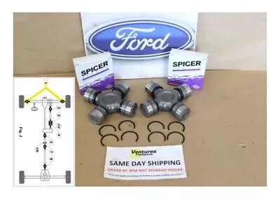 2005-2023 Ford F450 F550 SuperDuty Front 4x4 Axle Shaft Greaseable U Joints 2ea. • $140.86