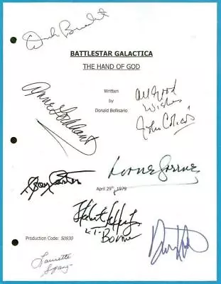 Battlestar Galactica  Script The Hand Of God Signed Rpt Dirk Benedict • £18.53