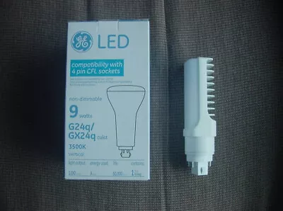 New GE LED Light Bulb G24q GX24q General Electric 9 Watt Watts G.e. 3500K 3500 K • $5