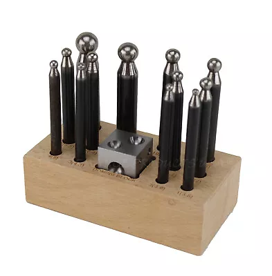 Steel Dapping Doming Block Die Set Metal Forming Punch Puncher Metal Fabrication • $23.99