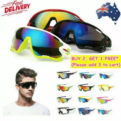 Cycling Sunglasses Bicycle Outdoor Sports Bike Unisex Glasses Men Eyewear UV400 • $11.96