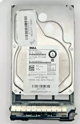 Dell HDD Sata Hard Drive 1000 GB With Caddy 7200K  MG03ACA100 1TB Storage • £22.99