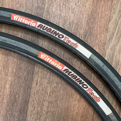 Vittoria Rubino Tech Pair Of Road Bike Tires 700x23c Used • $26.98