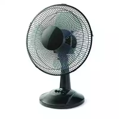 Mainstays 12-Inch 3-Speed Oscillating Table Fan Black • $16.47