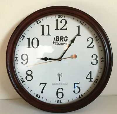 £88.93 • Buy BRG Precision Products Atomic Radio Controlled Clock Quartz Wood 16  