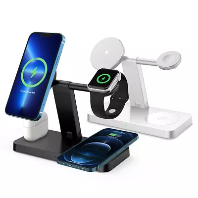 $27.99 • Buy 4in1 Magnetic Wireless Charger Fast Charging Stand For Apple Watch IPhone 14 13