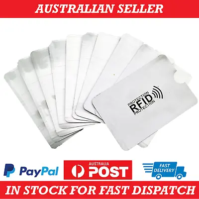 $4.29 • Buy 10x RFID Blocking Sleeve Credit Card Wallet Anti Scan Holder Slim Travel Protect