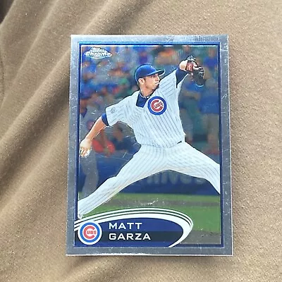 2012 Topps Chrome Matt Garza #95 Chicago Cubs • $0.75