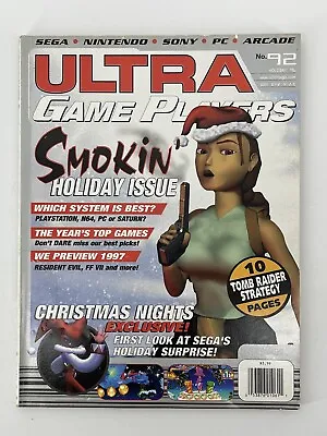 Ultra Game Players Magazine Holiday 1996 No 92 Tomb Raider Final Fantasy • $22.49