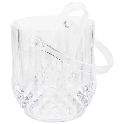 Acrylic Ice Bucket With Tong For Parties And Bars • £12.35