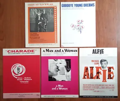 MOVIE SHEET MUSIC Lot Of 5 / 1960s • $10.98
