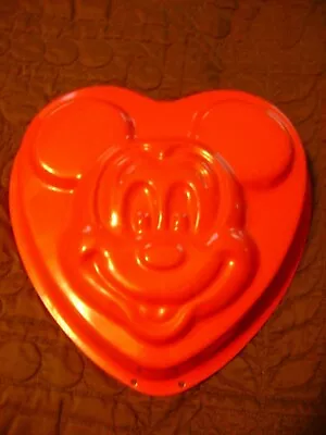 Disney Mickey Mouse Face Heart Shaped Cake Pan Mold Non-Stick  • $5.95