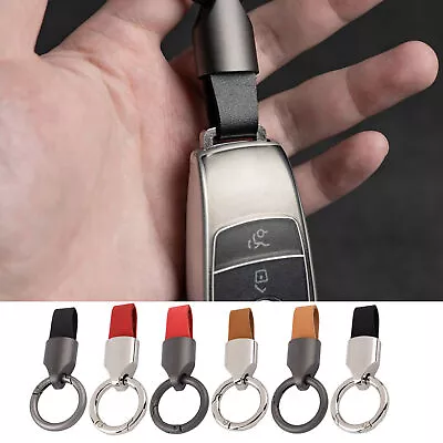 Leather Keychain For Men Anti-Lost Car Key Chain Key Fob Rings Keychain Holder • $6.38