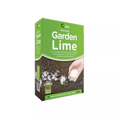 VITAX Granular Garden Lime 3Kg. A Virtually Dust-free Granular Soil Conditioner. • £13.95