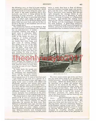 £9.97 • Buy Grimsby Fish Dock No 2, Lincs, Victorian Book Illustration, 1897