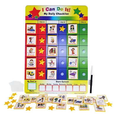  I Can Do It!  My Daily Checklist Reward Incentive Chore Behavior Chart Planner • $26.95