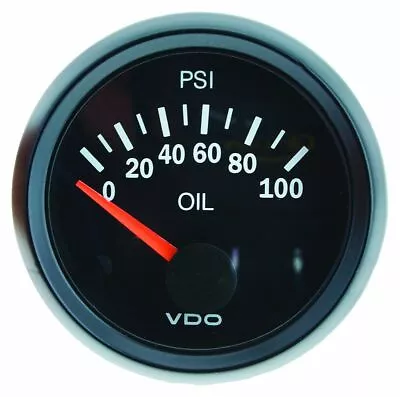 VDO OIL PRESSURE GAUGE ELECTRICAL 0-100psi 12V 52mm Through Dial Illumination • $136