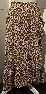 $90 • Buy Zimmerman Animal Print Wrap Skirt Size 1
