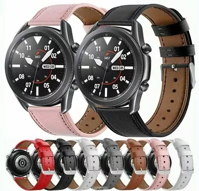 Genuine Leather Watch Band Strap For Samsung Galaxy Watch Active 2 40 42 44mm • $14.99