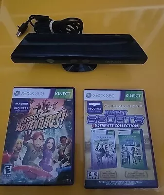 Microsoft Xbox 360 Kinect Motion Sensor Camera With 2 Games • $25