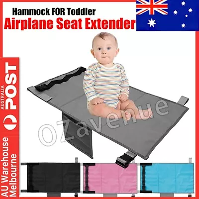 $23.99 • Buy Kids Toddler Travel Bed Seat Extender Airplane Hammock Footrest Accessories
