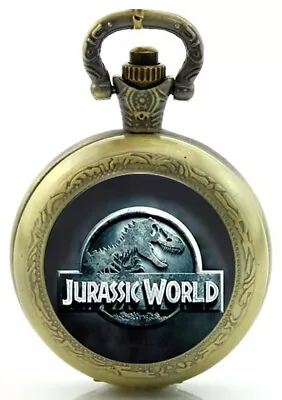 Gift Boxed Jurassic World Themed Quartz Pocket/Necklace Watch Free Spare Battery • £11.99