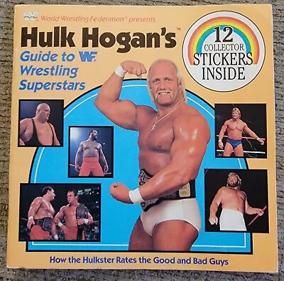 1986 Hulk Hogan Guide Book To WWF Wrestling Superstars WWE No Stickers LJN  • $20