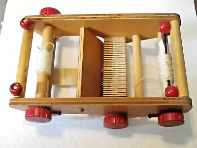 [Vintage 1950's]   Weaving Loom   }Child's Size: }Table Top{  ~~~Paul Bon Hop~~~ • $62