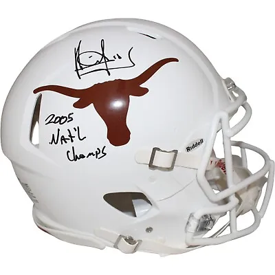 Vince Young Signed Texas Longhorns Authentic Helmet 06 Champs BAS 42255 • $399.99