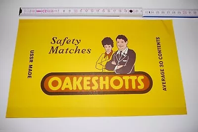 Rare Old Soviet Latvia Matchbox Label Extra Large Packet Size OAKESHOTS 30 C • $4.99