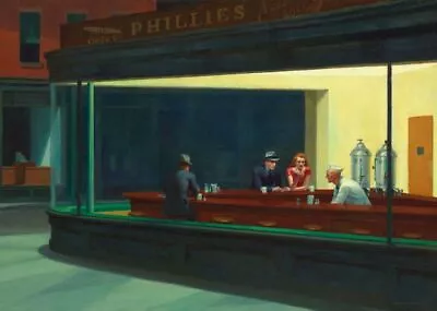 Vintage Nighthawks Edward Hopper 1942 American  Diner Poster Art Reprint A3 A4 • £4.50