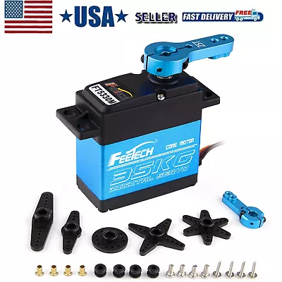 35KG Digital Servo Full Metal Gear High Torque Waterproof With 25T Servo Arm • $20.89