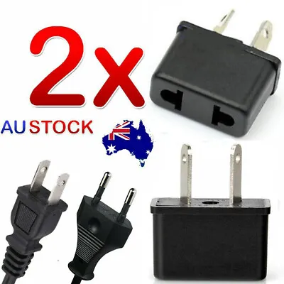 $5.99 • Buy 2x USA US EU JAPAN ASIA To AU Australia Plug AC Power Adapter Travel Converter