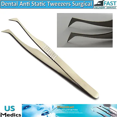 Dental Surgical Medical First Aid Kit Tweezers Anti Static Tweezer L Shape New • $5.99