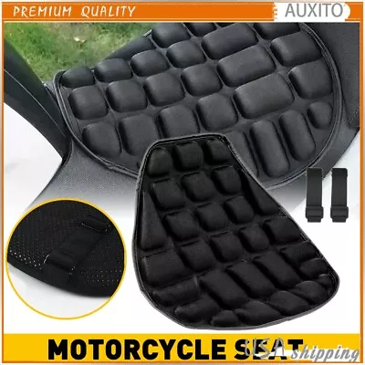 Motorcycle Comfort Gel Seat Cushion Pillow Pad Relief Cover Pressure Breathable • $16.99