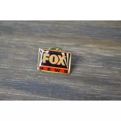 Vintage FOX News Pin Station Badge Lapel Hat Bag Gear Metal Acrylic Coating • $16