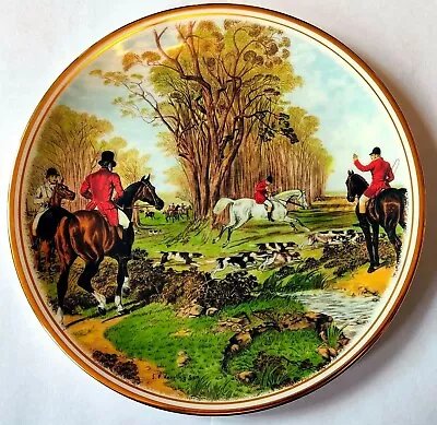 J.F Herring - The Famous Hunting Scenes Collectable Edwardian Bone China Plate  • £24.99