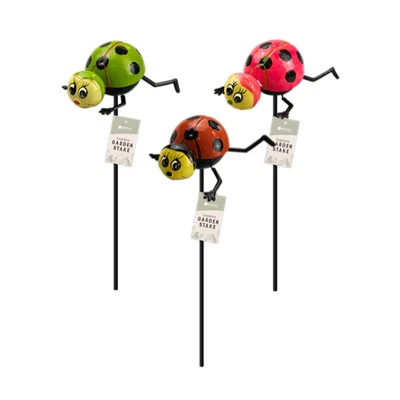 £2.99 • Buy Ladybird Garden Stake Wobbly 42.5cm Rowan Assorted
