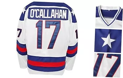 1980 Miracle On Ice Team Hockey Jersey 17 Jack O'Callahan 30 Medium #17white • $53.24