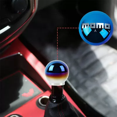 MOMO Burnt Blue Round Ball Manual Gear Shift Transmission Shift Knob Universal • $14.88