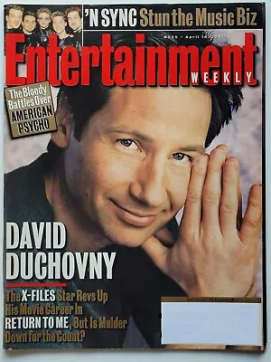 DAVID DUCHOVNY April 2000 ENTERTAINMENT WEEKLY Magazine 'N SYNC /AMERICAN PSYCHO • $5.40