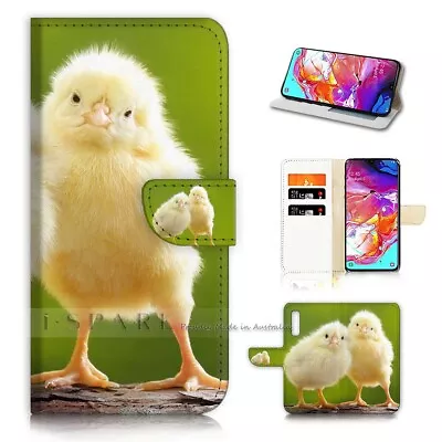 ( For Optus X Power 2 ) Flip Wallet Case Cover AJ40231 Little Chick • $12.99