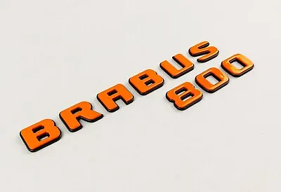 Brabus 800 Orange Emblems Badges For Rear Trunk Mercedes G S E C GT GLS GLE • $299