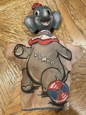 Vintage Original  Gund WALT DISNEY PRODUCTIONS  Dumbo  Hand Sock Puppet • $7.99