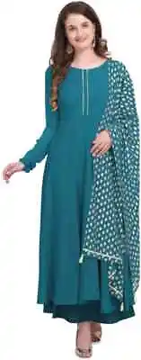 Indian Women's Kurti Dupatta Set Bollywood Wedding Wear Ethnic Kurta Set Clothes • $90.05