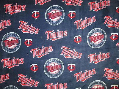 Minnesota Twins Overall Mlb Baseball Fleece Fabric • $9.69