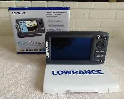 Lowrance Elite 7 HDI CHIRP + Transducer. In Box • $525